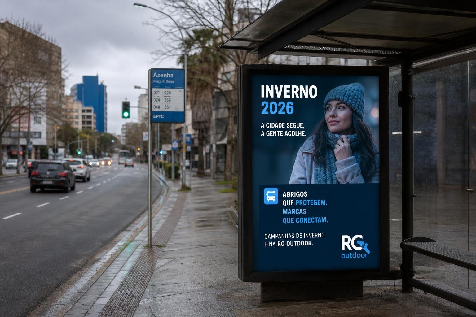 CAMPANHAS DE INVERNO 2026: A IMPORTÂNCIA DOS ABRIGOS DE ÔNIBUS EM PORTO ALEGRE E O PAPEL DA RG OUTDOOR
