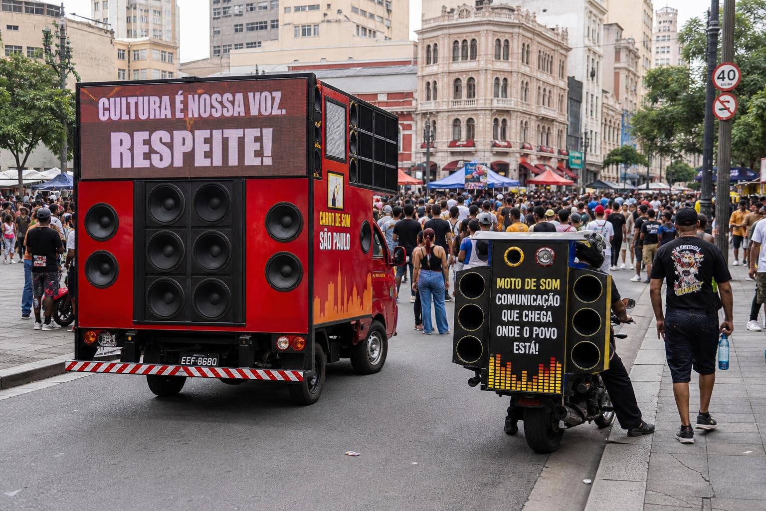 CARROS DE SOM E MOTO DE SOM EM EVENTOS CULTURAIS DE ALTO IMPACTO EM SÃO PAULO CENTRO