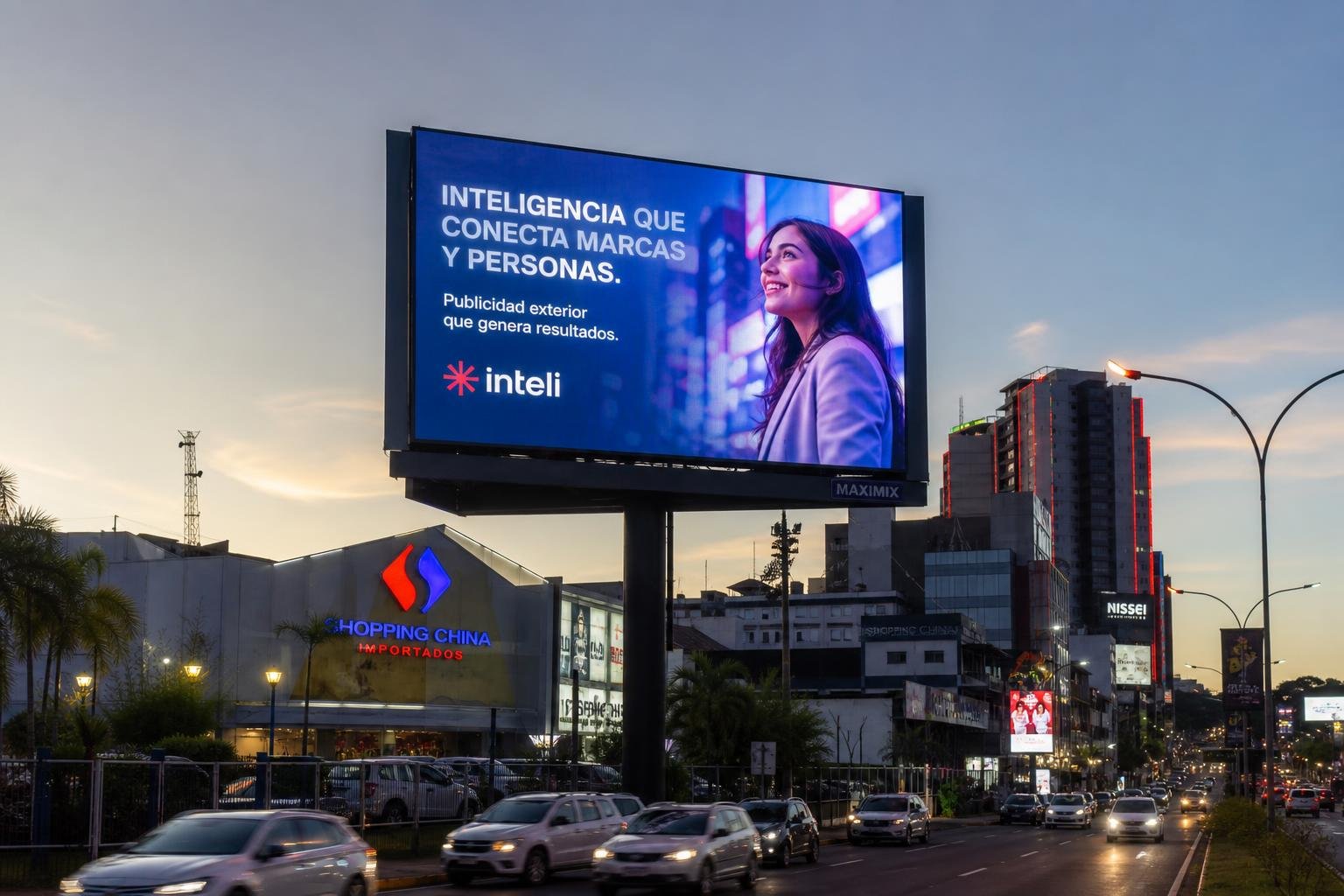 CÓMO INTELI PY MAXIMIZA EL IMPACTO PUBLICITARIO EN CIUDAD DEL ESTE USANDO PANTALLAS LED