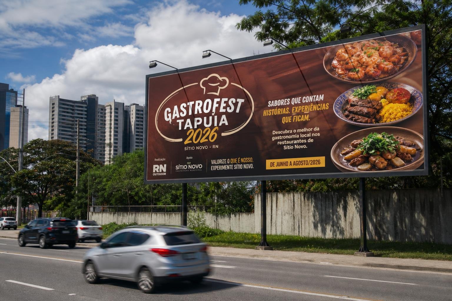 GASTROFEST TAPUIA 2026: ESTRATÉGIAS DE MÍDIA OOH DA RN OUTDOOR PARA PROMOVER RESTAURANTES EM SÍTIO NOVO