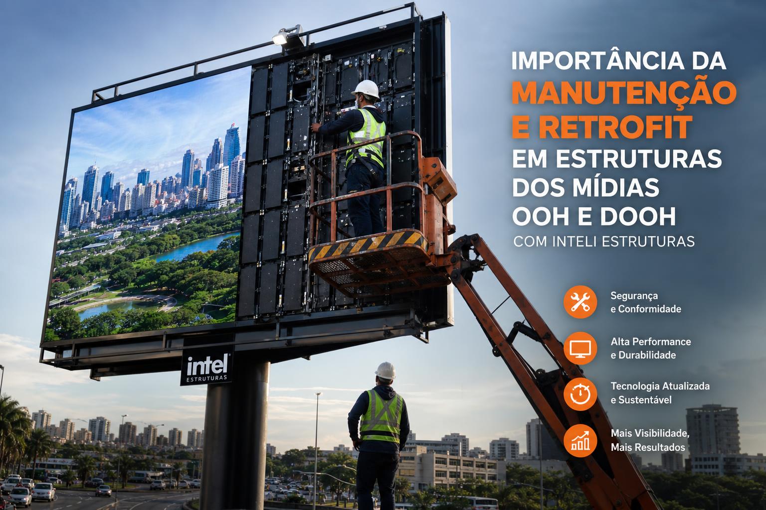 IMPORTÂNCIA DA MANUTENÇÃO E RETROFIT EM ESTRUTURAS DOS MÍDIAS OOH E DOOH COM INTELI ESTRUTURAS