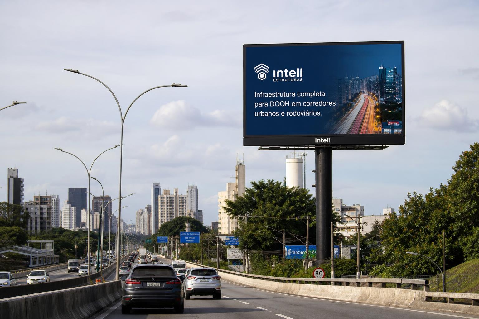 INTELI ESTRUTURAS E A INTEGRAÇÃO DE INFRAESTRUTURA PARA DOOH EM CORREDORES RODOVIÁRIOS E URBANOS