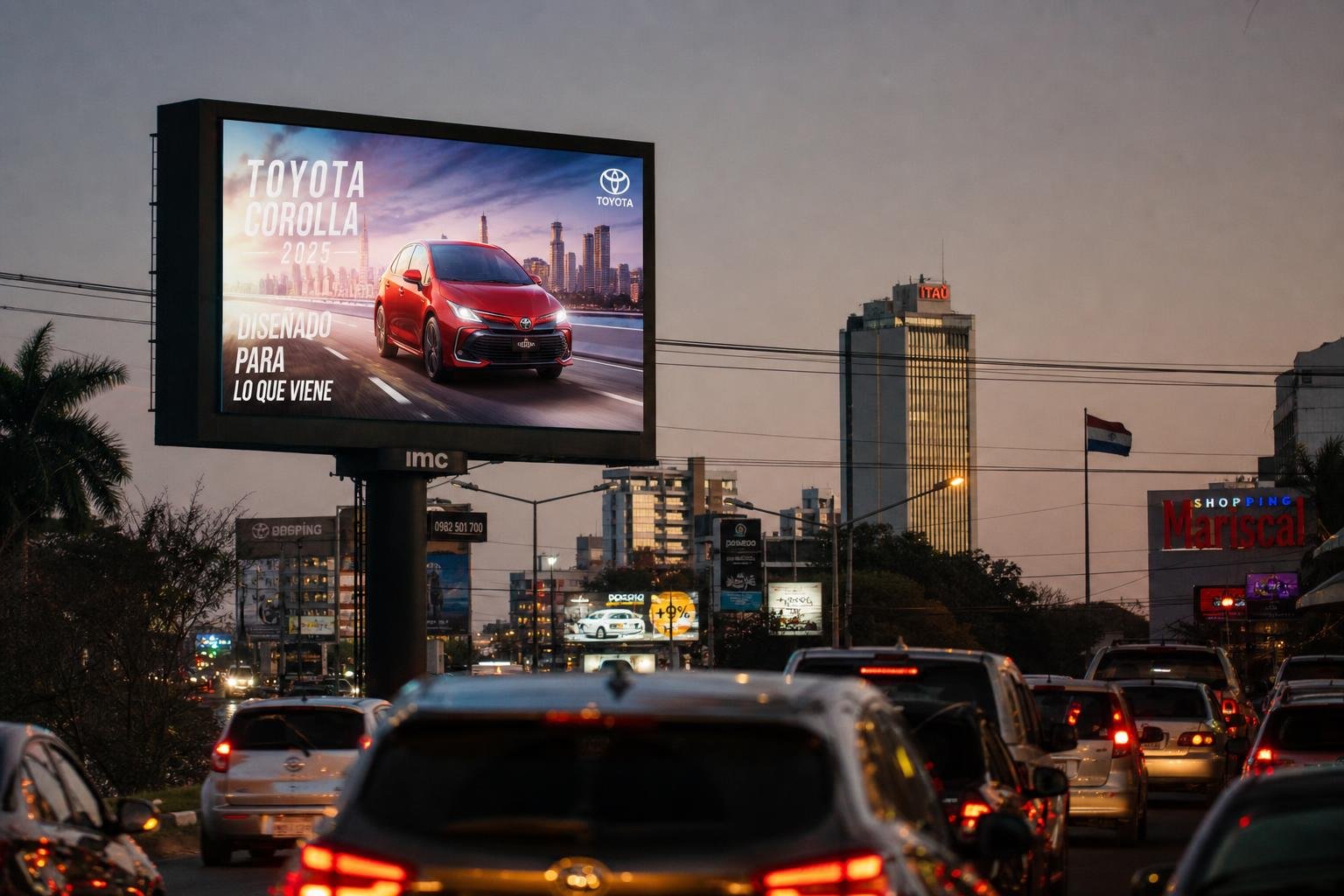 LUCES FRONTALES E INTELI PY: IMPACTO VISUAL CONSTANTE EN LOS PUNTOS MÁS ESTRATÉGICOS DE GRAN ASUNCIÓN