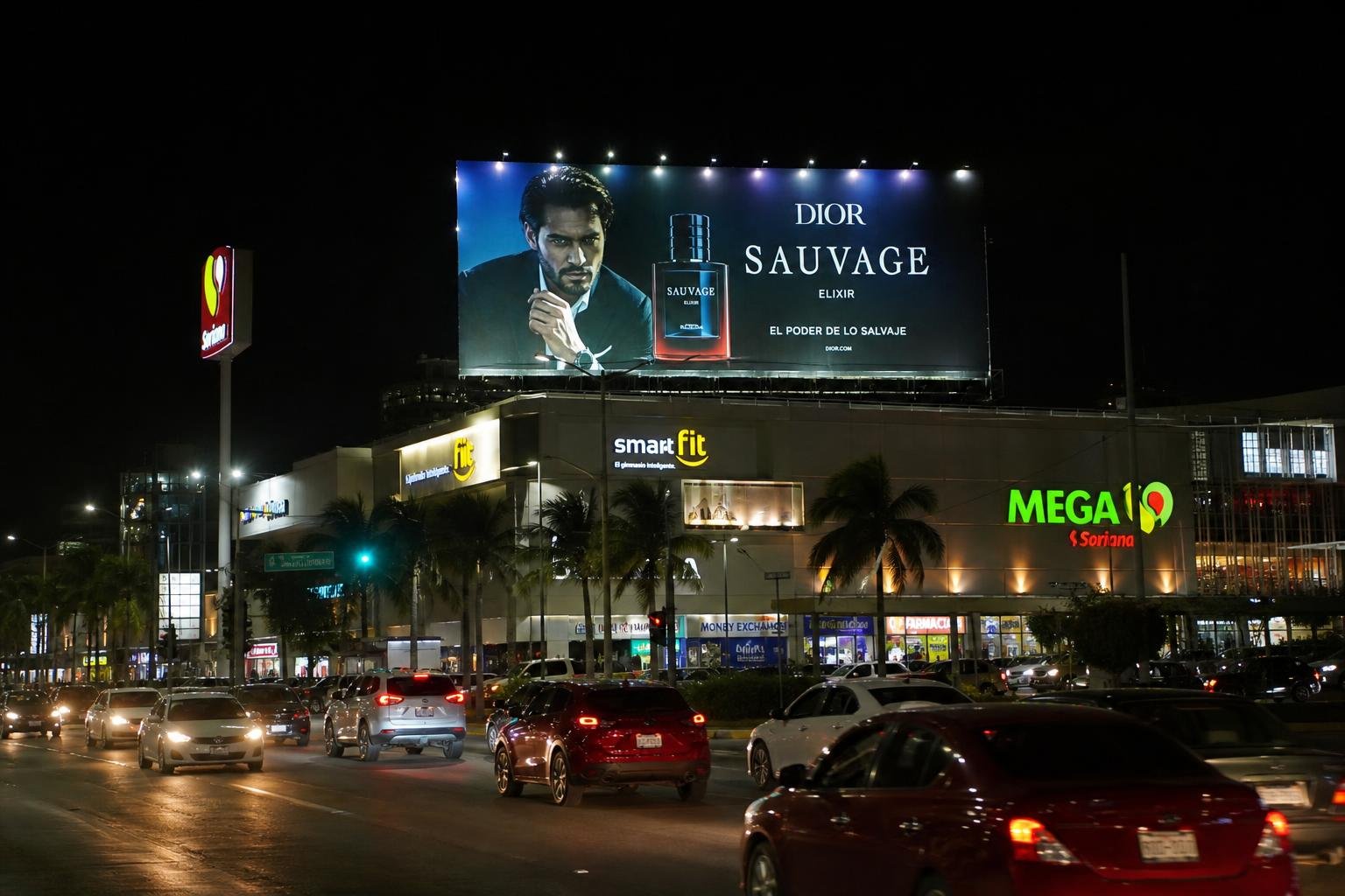 LUZ FRONTAL Y AZOTEA: IMPULSO VISUAL 24H EN EL CENTRO DE CANCÚN CON PUBLICIDAD ESPECTACULAR