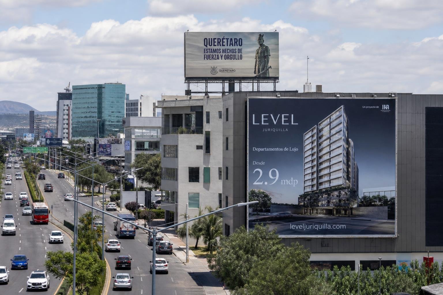 Maximiza tu alcance en Querétaro con publicidad en azotea y muros