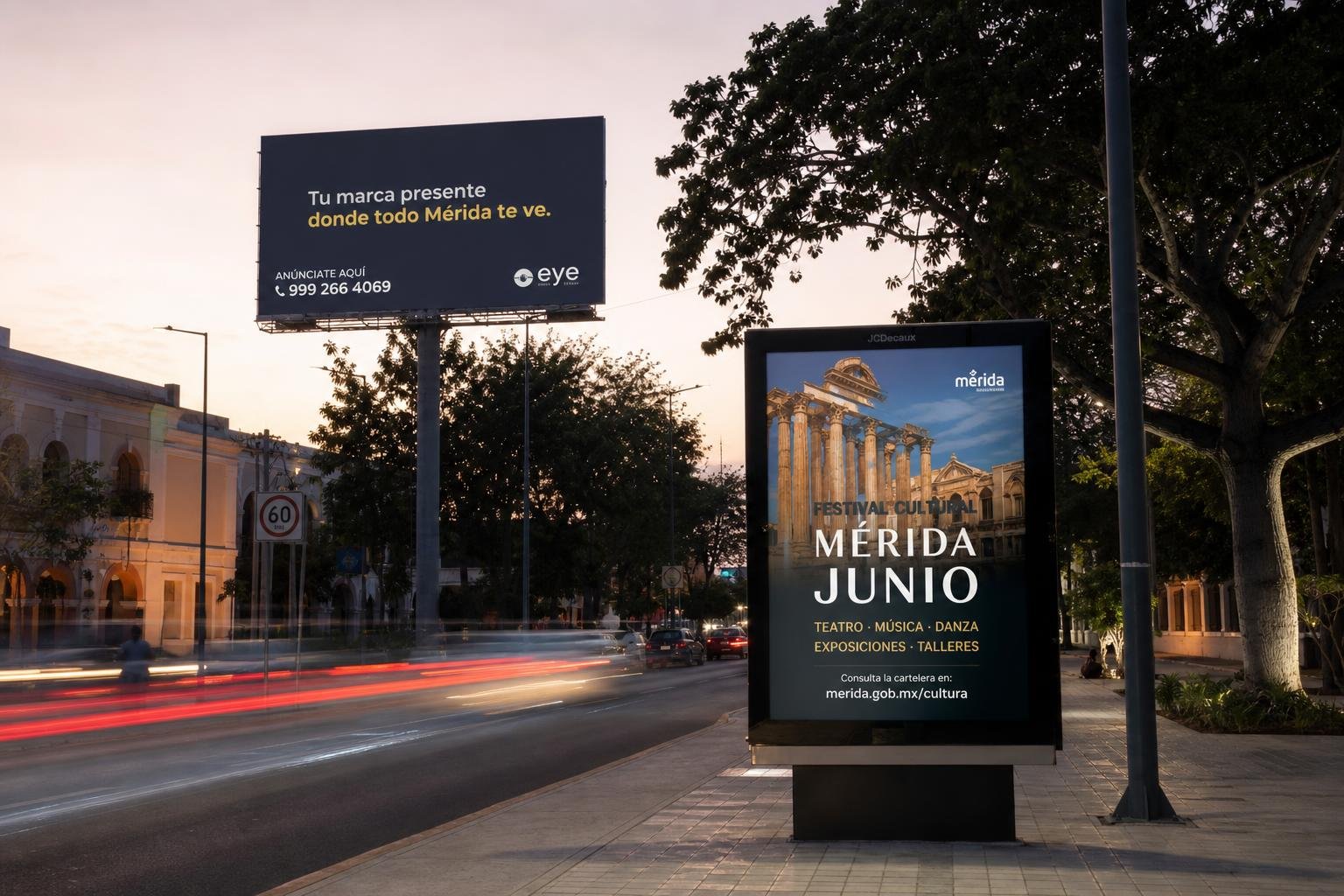 MAXIMIZA TU IMPACTO LOCAL CON VALLAS FIJAS Y MUPIS EN MÉRIDA DURANTE LOS EVENTOS CULTURALES DE JUNIO