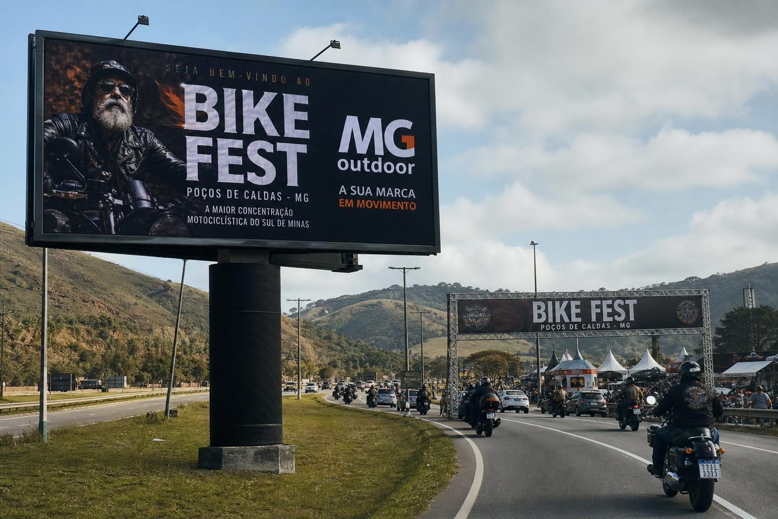 MG OUTDOOR E A MÍDIA OOH NO BIKE FEST: CONQUISTANDO PÚBLICOS DE AVENTA E TURISMO NO SUL DE MINAS