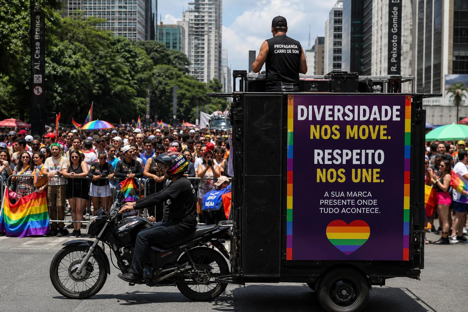 MOTO DE SOM NA PARADA DO ORGULHO LGBT+: ESTRATÉGIAS DA PROPAGANDA CARRO DE SOM NA AV. PAULISTA