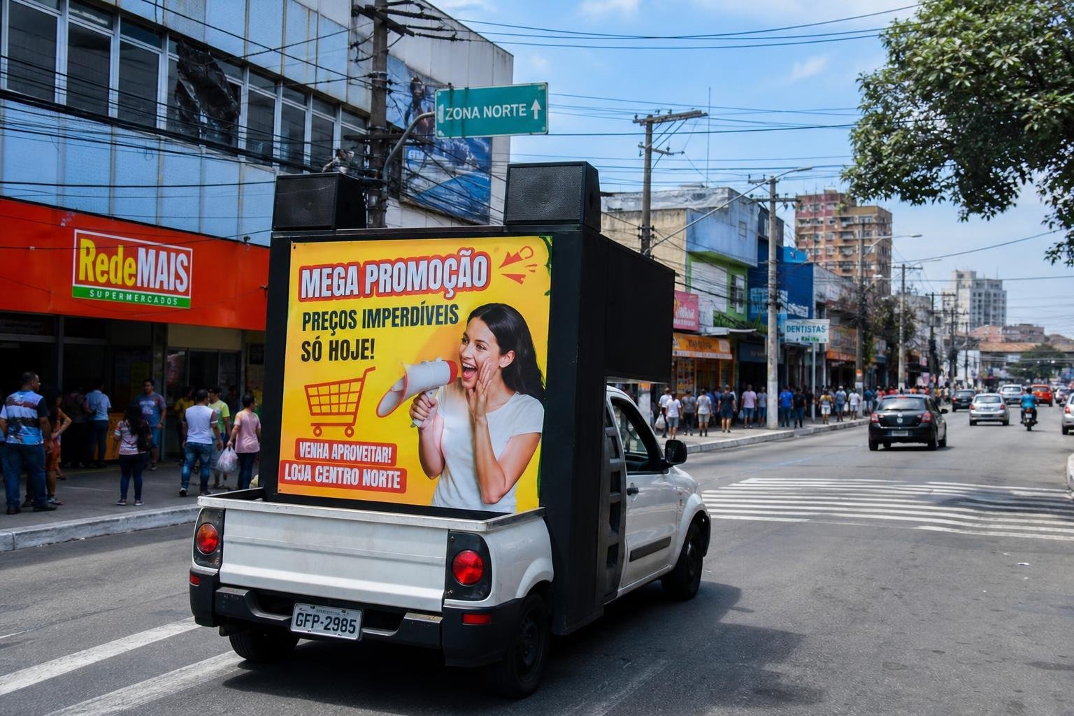 PROPAGANDA CARRO DE SOM PARA PROMOÇÃO EM ÁREAS DE ALTO FLUXO NA ZONA NORTE DE SÃO PAULO