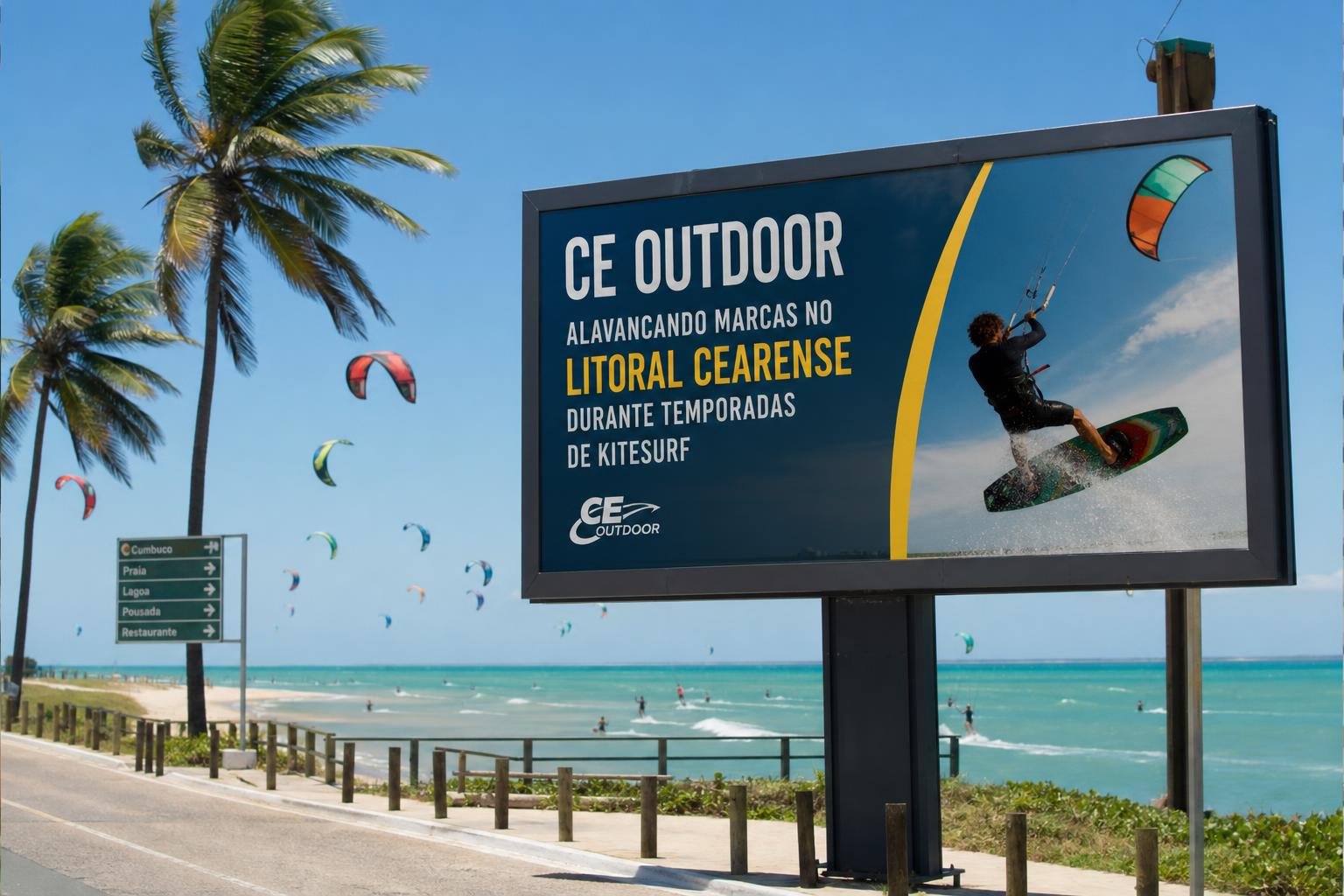 TURISMO E OOH: COMO A CE OUTDOOR ALAVANCA MARCAS NO LITORAL CEARENSE DURANTE TEMPORADAS DE KITESURF