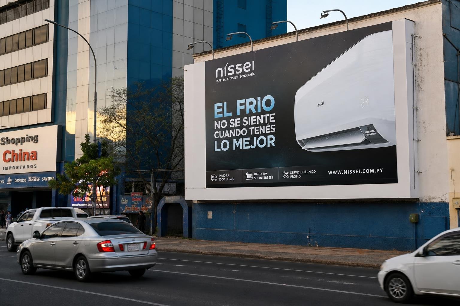 USO EFECTIVO DE MUROS PARA PUBLICIDAD EN CIUDAD DEL ESTE DURANTE JULIO