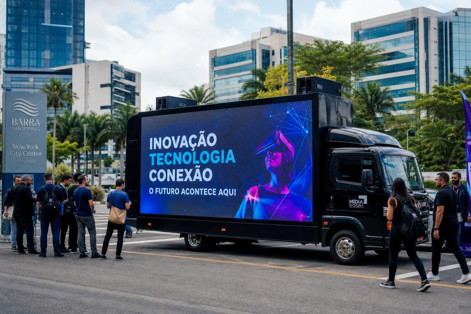 UTILIZAÇÃO DE CAMINHÃO DE SOM EM EVENTOS CORPORATIVOS E TECNOLÓGICOS NA BARRA DA TIJUCA