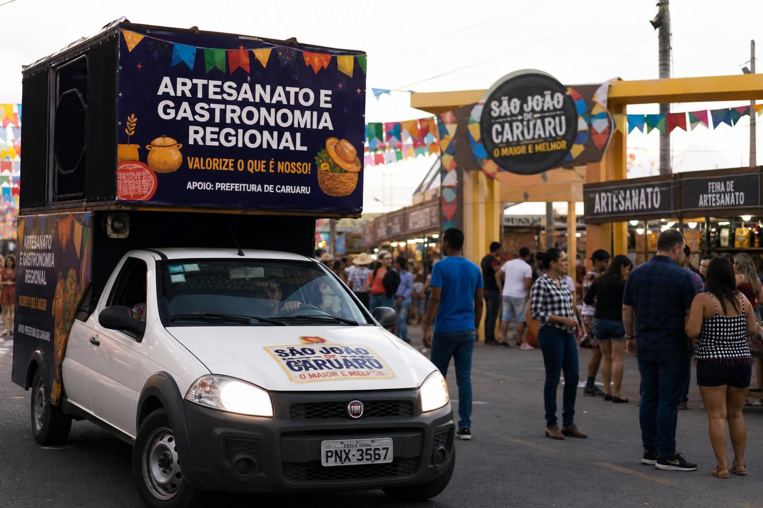 UTILIZAÇÃO DE CARRO DE SOM NA SÃO JOÃO DE CARUARU PARA PROMOÇÃO DE ARTESANATO E GASTRONOMIA REGIONAL
