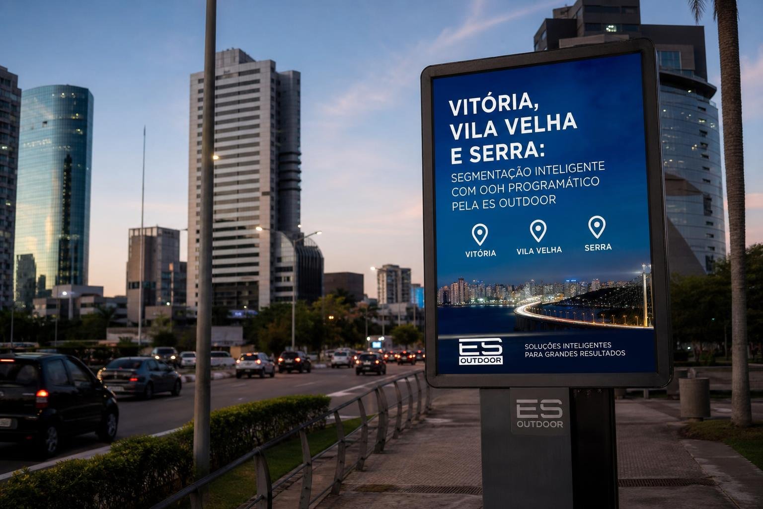 VITÓRIA, VILA VELHA E SERRA: SEGMENTAÇÃO INTELIGENTE COM OOH PROGRAMÁTICO PELA ES OUTDOOR
